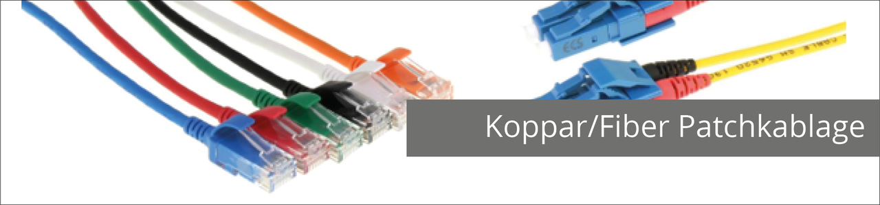 Koppar/Fiber Patchkablage
